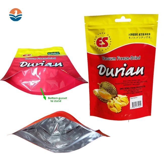 Lamination Heat Seal Zip Lock Standing Up Organic Tea Pouch Bags