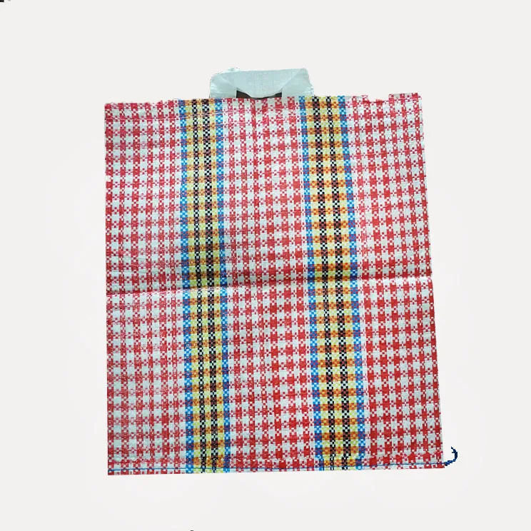 
Multi-color Shopping Carrier Packaging Die-Cut Handle Plastic polypropylene pp bags export to Peru 