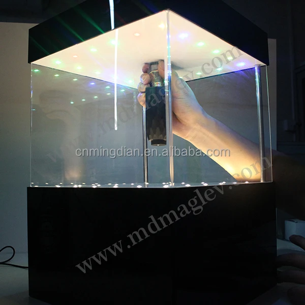 Акриловая магнитная Подвесная подставка для парфюма со светодиодом OEM дизайн вращающаяся