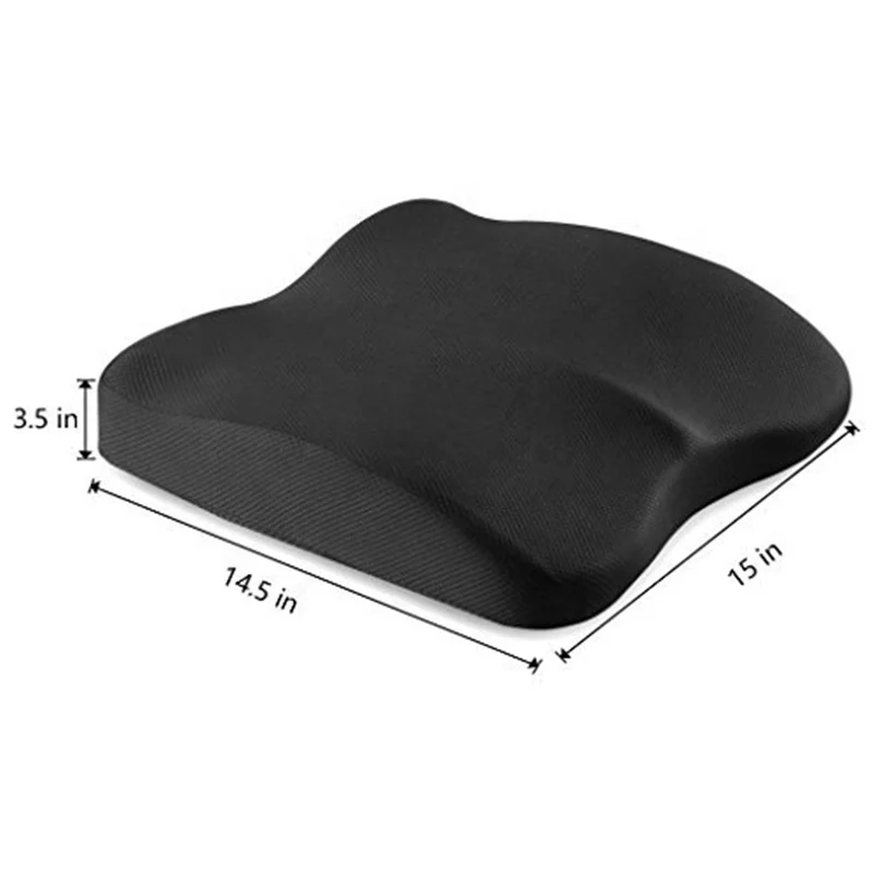 Memory Foam Lumbar Back Support Bus Driver Seat Cushion with Message Point For Back Pain Office Chair Car