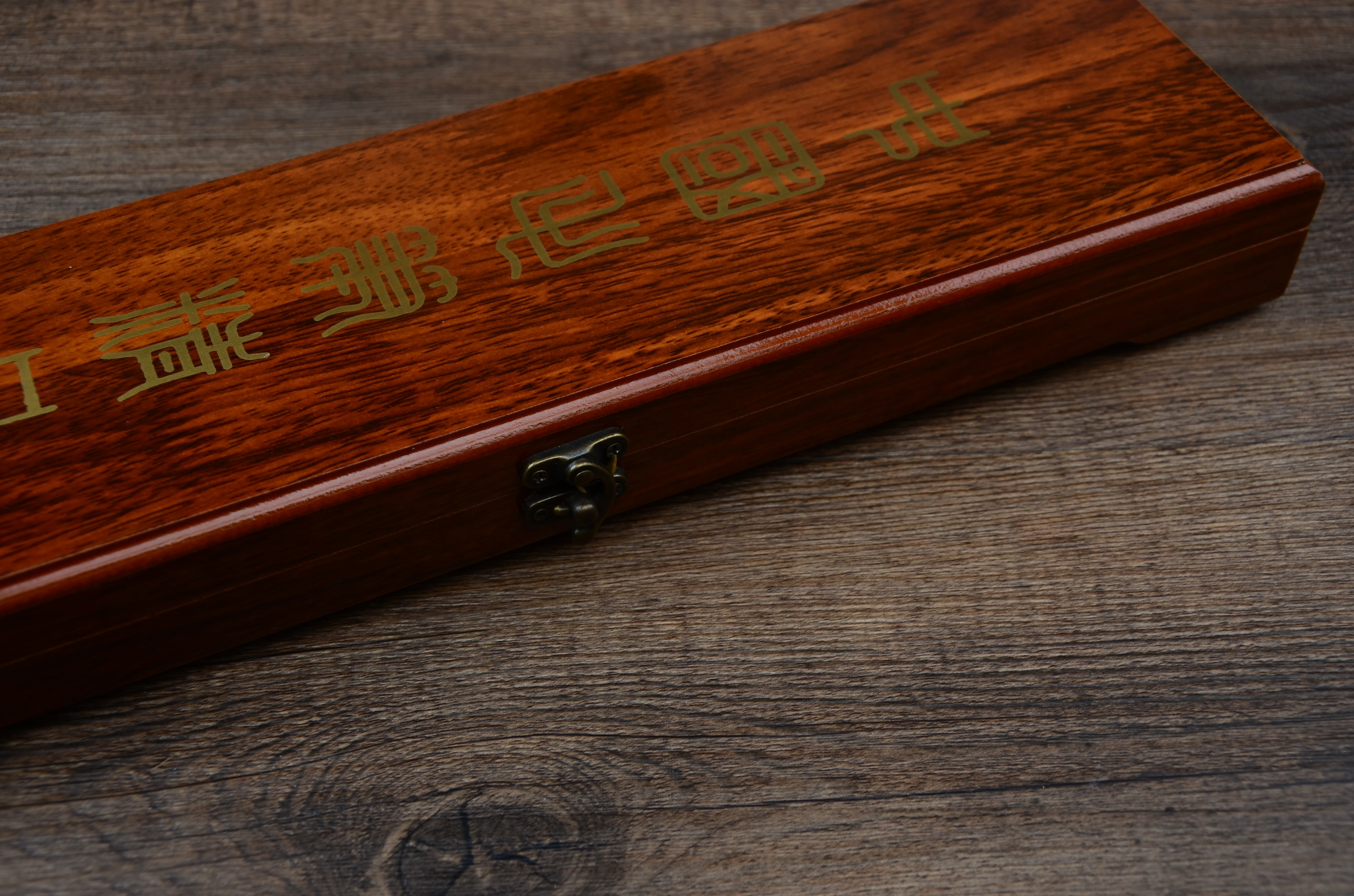 Antique High Quality Chinese Calligraphy Brush Set Handmade Wooden