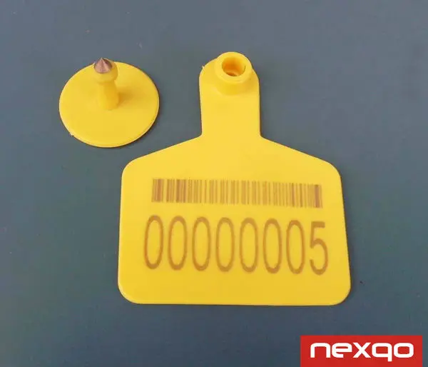 TPU 134.2 KHz Animal Livestock Identification RFID Ear Tag Cattle Tag