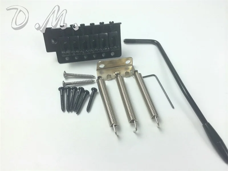 Guitar Tremolo steel saddle silver/black Full size block ST guitar bridge
