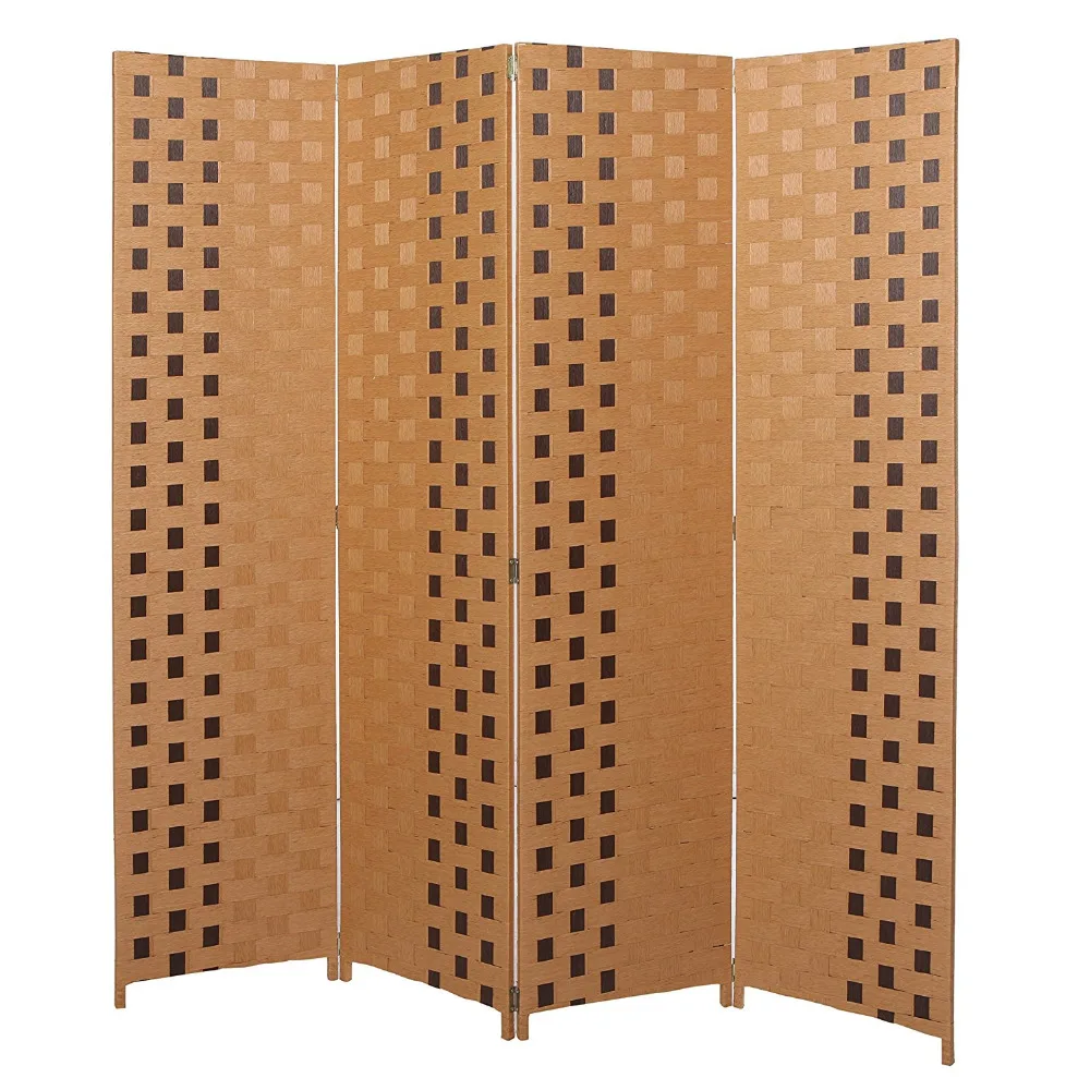 Shoji Folding Panel Plastic Bamboo Hanging Screen Room Divider