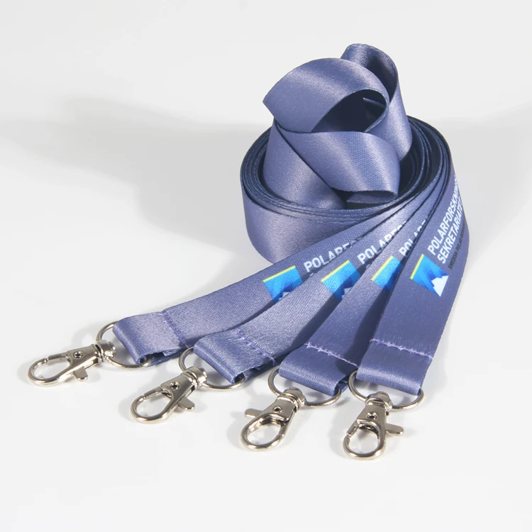 Прямая поставка, новый дизайн, индивидуальный логотип, шейный ремешок, металлический поворотный карабин, оптовая продажа Id Lanyard