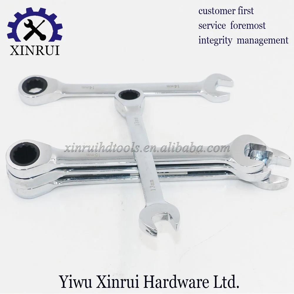 Professional Double Use Ratchet Wrench Open End Wrench