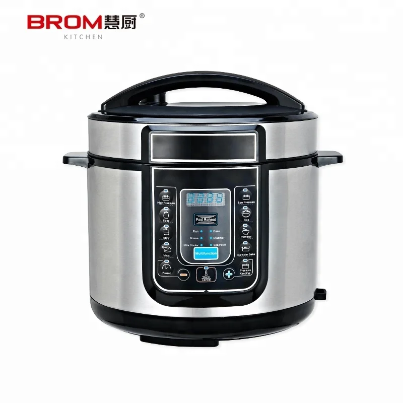 multifunctional pot nonstick aluminum liner stainless steel touch screen electric pressure cooker