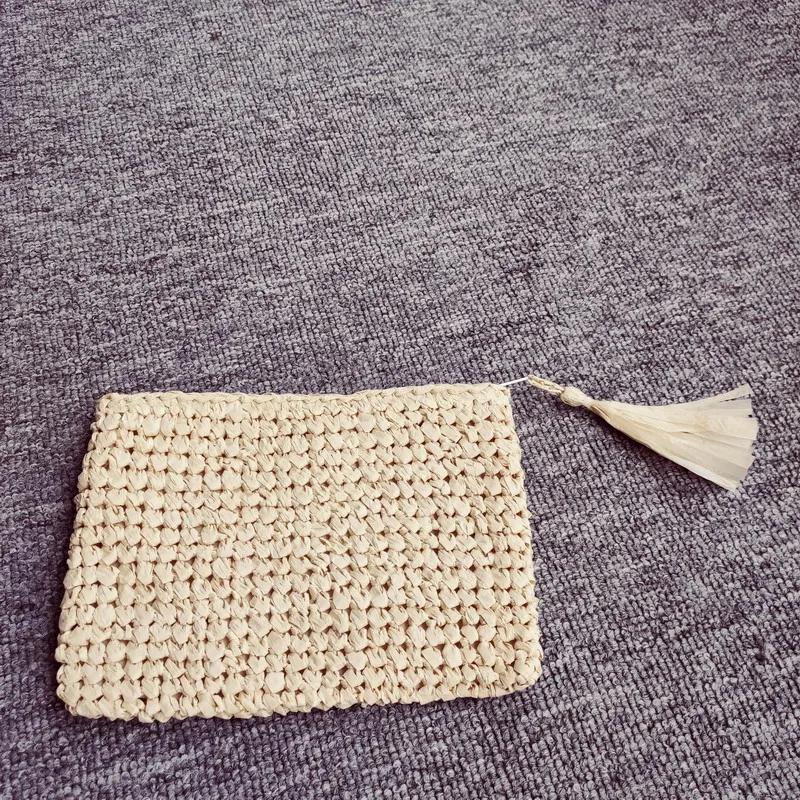 Винтажная летняя сумка из ротанга соломенный клатч рафии