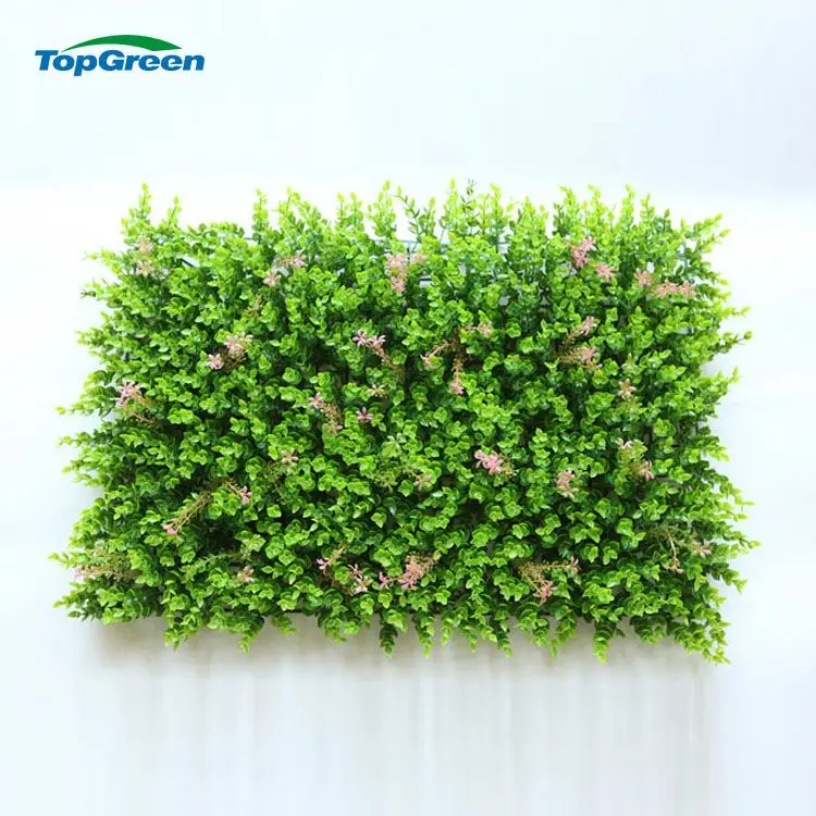 Anti UV Artificial Boxwood Hedge Artificial Wall Grass