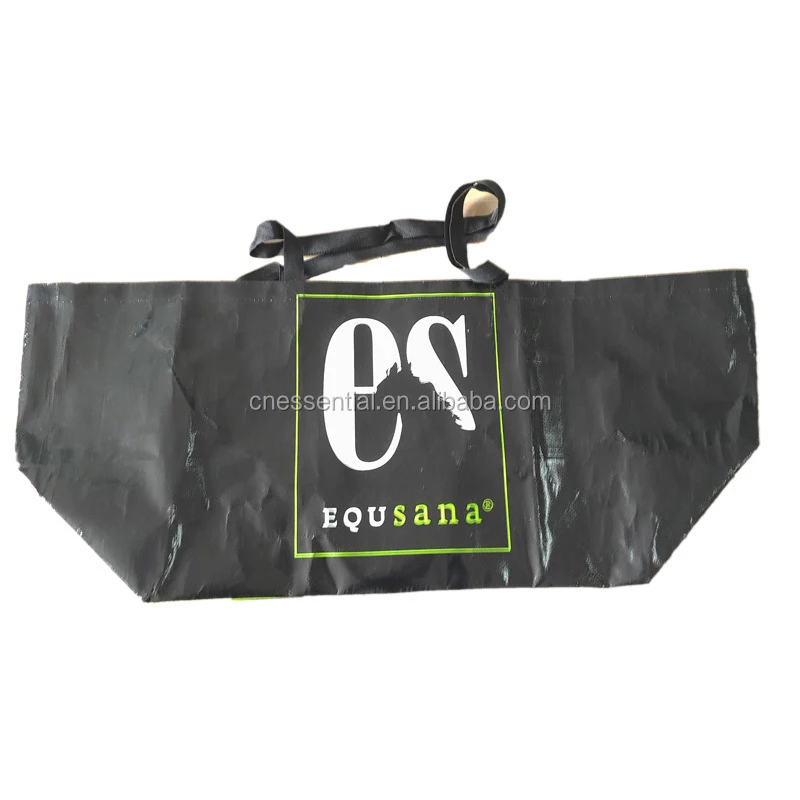 Waterproof customized big shopping bag woven material,big supermarket pp woven bag