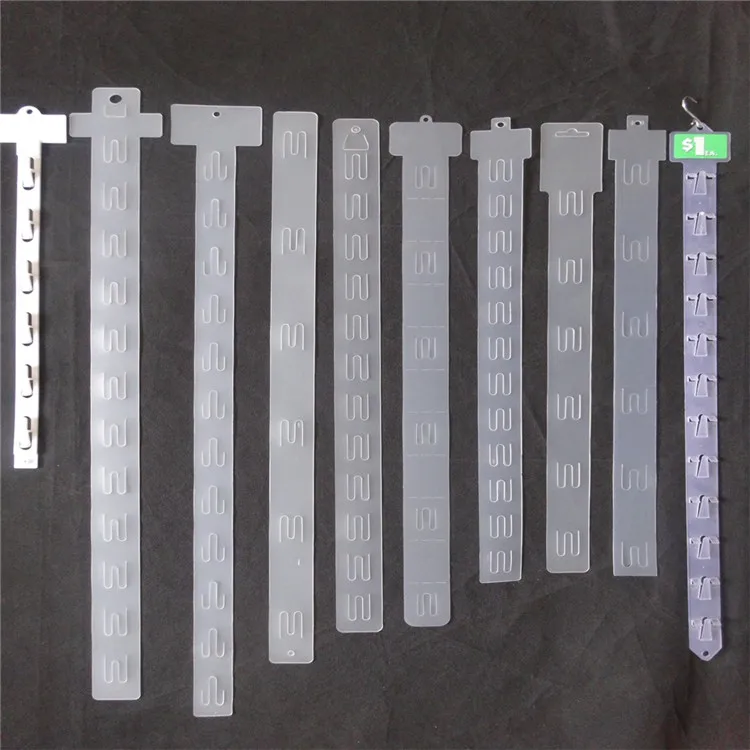 China cheap 12 hook hanging clip strip supermarket display clip