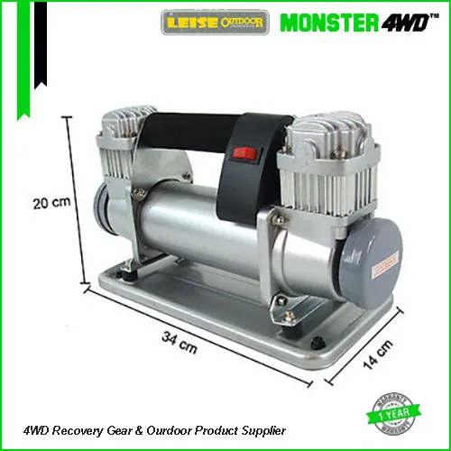 Monster4WD 4x4 Air Compressor 150L Double Cylinder 150psi Digital Tire Pressure Monitor Metal Inflator Pump