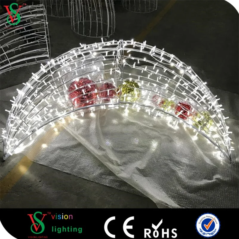 Новый Уличный коммерческий белый уличный Рождественский декоративный светодиодный светильник в форме