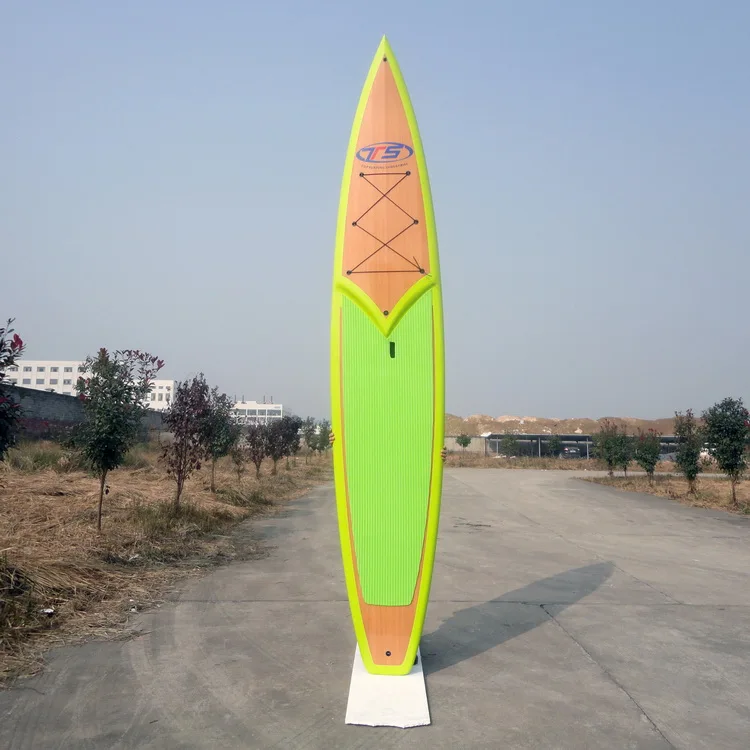 bamboo veneer finished sup race paddle  board  touring sup paddle board SUP Cruiser