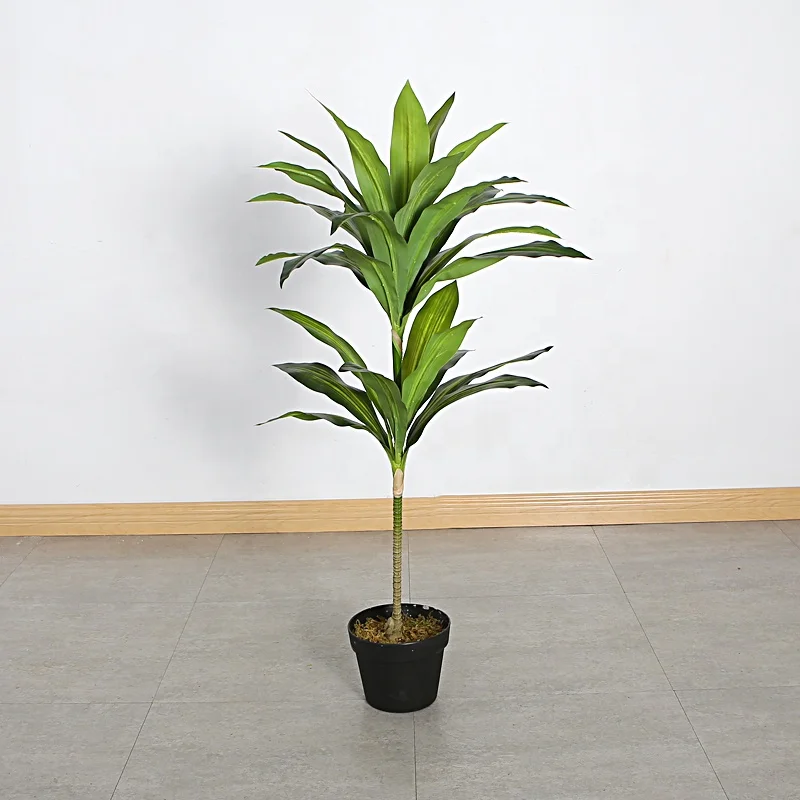 1 meter artificial Brazilian iron tree potted hotel restaurant bar home decoration green plant