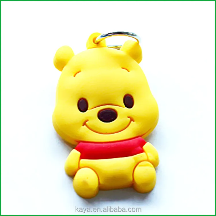 Factory Custom 3d soft PVC chain keychain