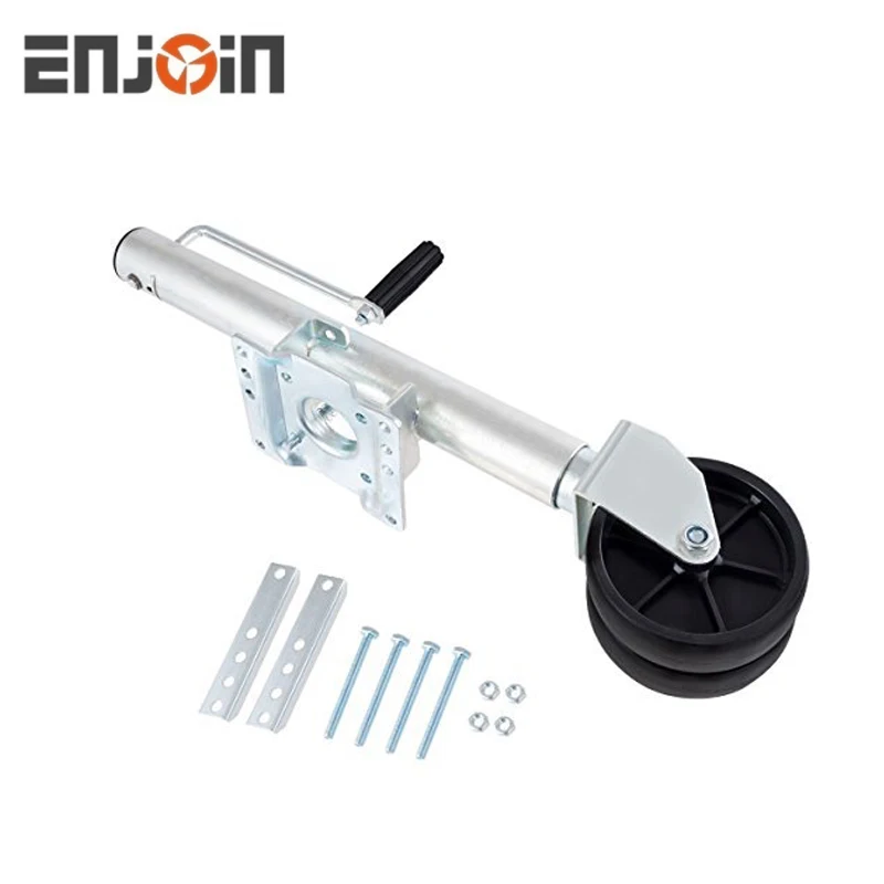 ENJOIN 1500LBS Marine Swivel Swing Down Trailer Jack with Wheel