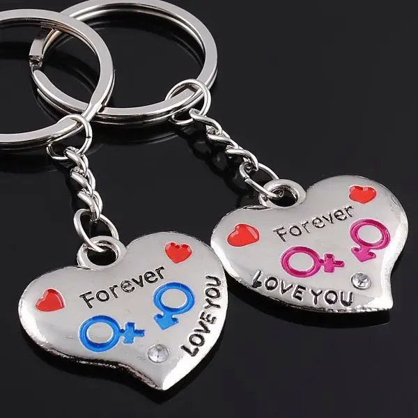 New product hotsale fashion wholesale alibaba stuffed bear head key ring craft polyester felt couple pair keychain made in China