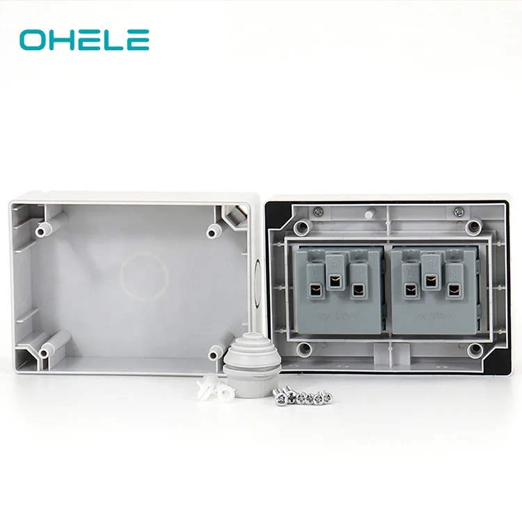 
Multi-function IP55 weatherproof wall socket and switch for outdoor 