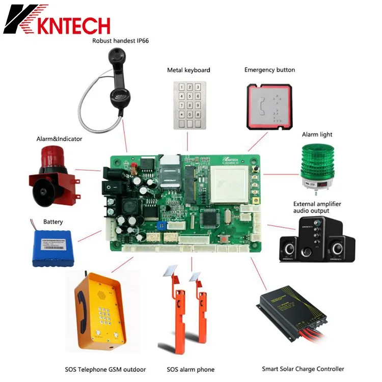 Система вещания cctvtelephone материнская плата sip pcb kn518 voip для