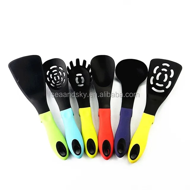 6-piece Colorful Kitchen Utensil Set Durable Heat-resistant Cooking Utensils Non-stick Kitchen Set