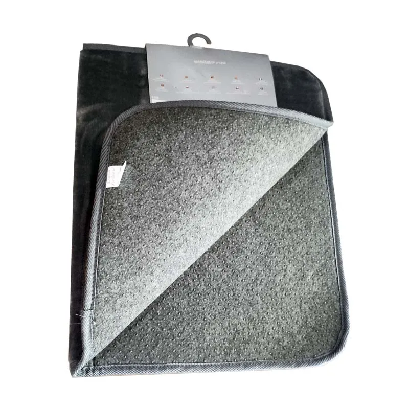 Factory Sale Comfort 100% Polyester Fabric Drop Molding Non-slip Flannel Floor Mat