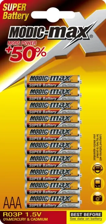 Zinc manganese  Battery AAA R03