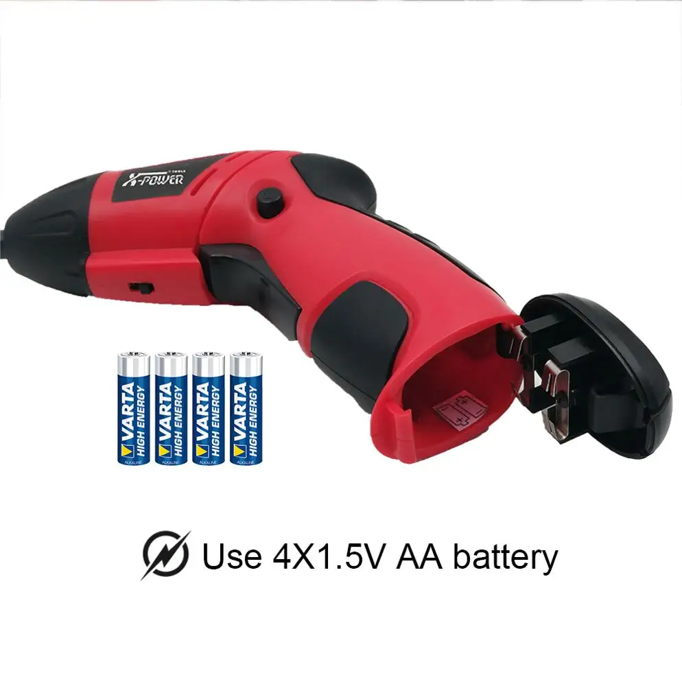 KCS615G-S11B 6V AA battery power cordless screwdriver tools set with soft grip DIY home use battery torque high quality wireless