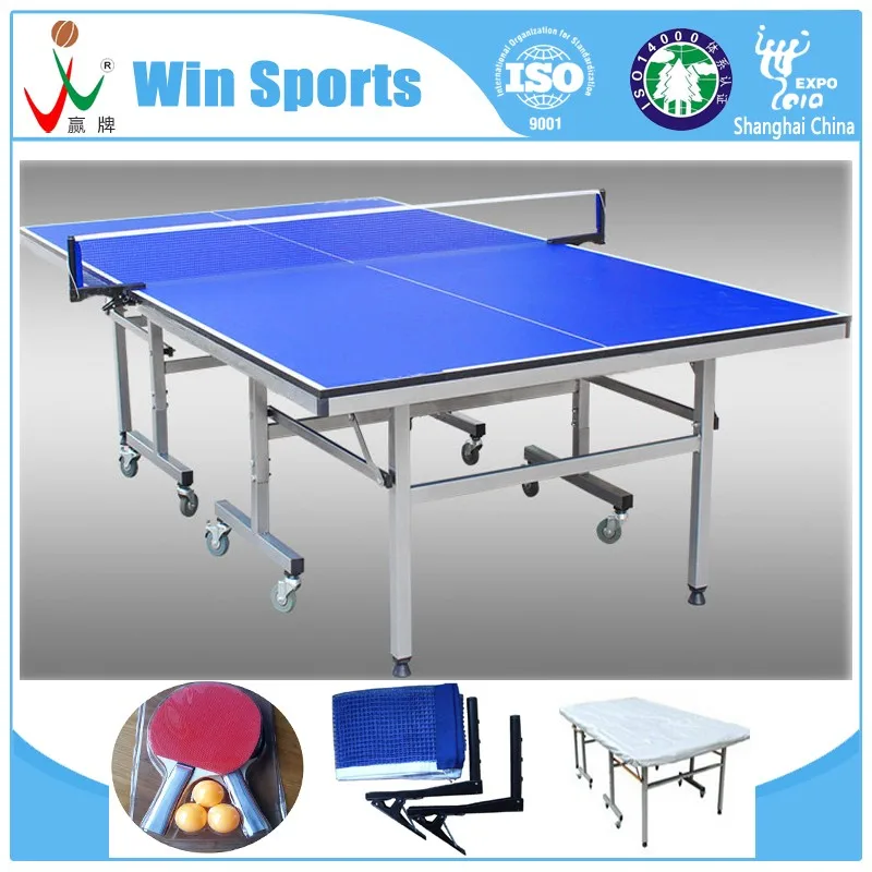 
wholesale cheap buy high quality single folded folding Tischtennis tables indoor La Mesa de pingpong tables tennis set china 