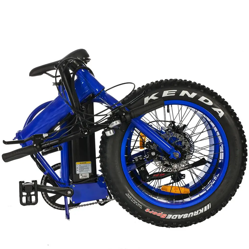 Green Power 48V 500W fat tire small folding electric bike for wholesale electric bicycle e bike
