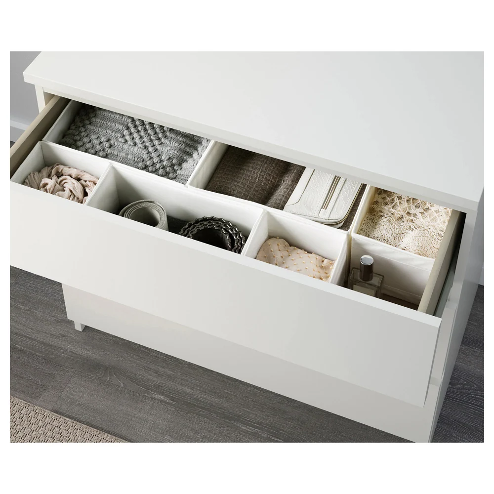 White high gloss modern design high quality 3 layers drawer bedside cabinet