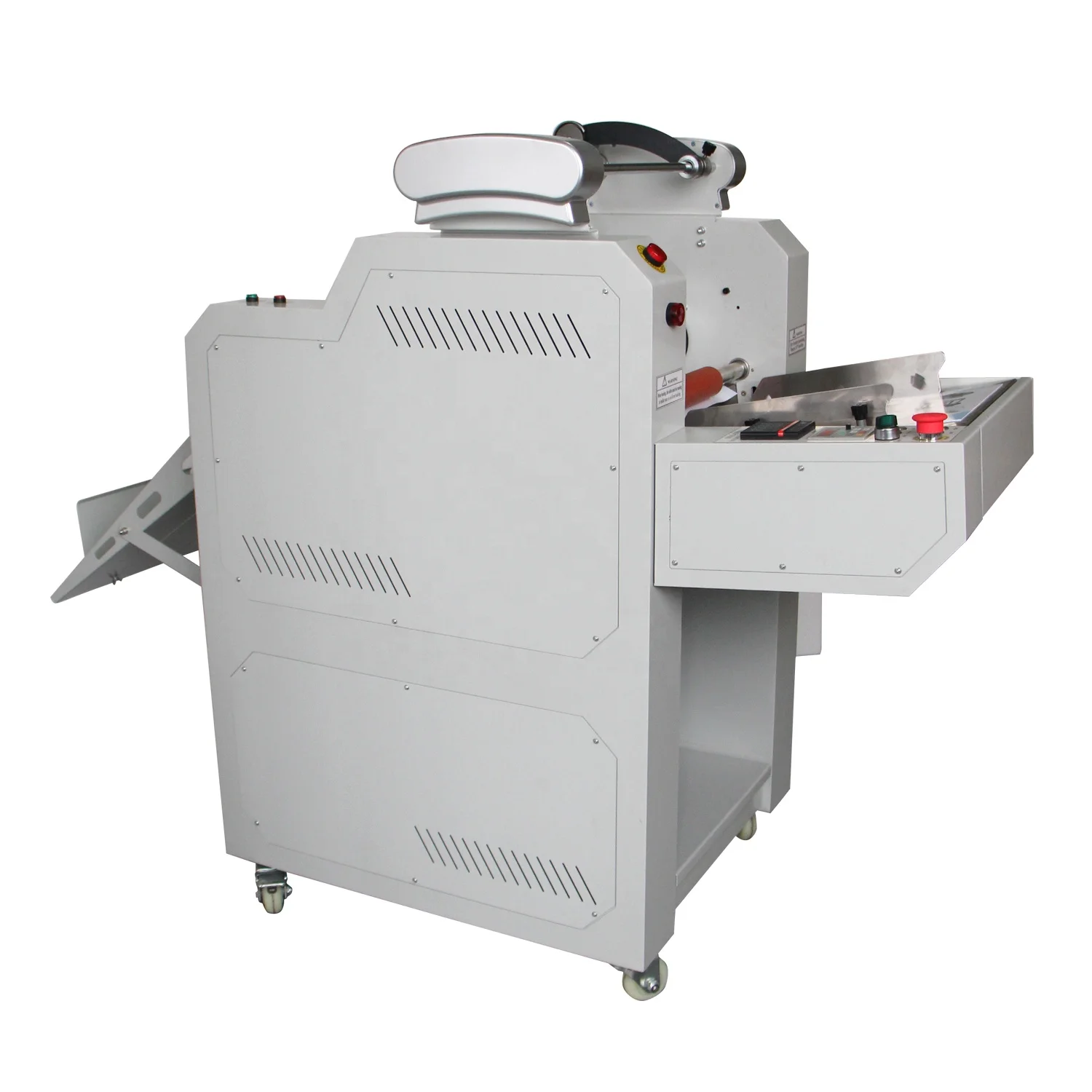 
fast speed automatic auto feeding slitting thermal hot roll laminator laminating machine 