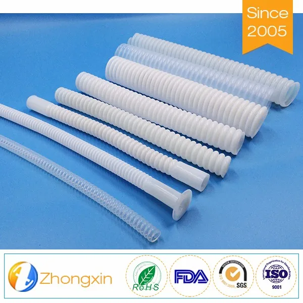 Тефлона гибкие Гофрированные трубки ptfe для химической промышленности Тефлон трубки трубы