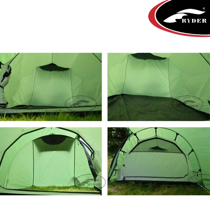 High Quality Custom Printed Tunnel Tent,Camping Double Decker Waterproof Fireproof 2 Man Tourist Tube Tent for Expedition
