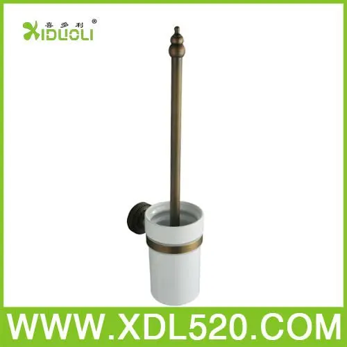 античный держатель для туалетной щетки с бронзовым