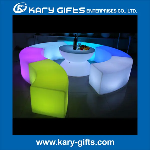 White Wedding Glowing home & garden tables and chairs furniture led