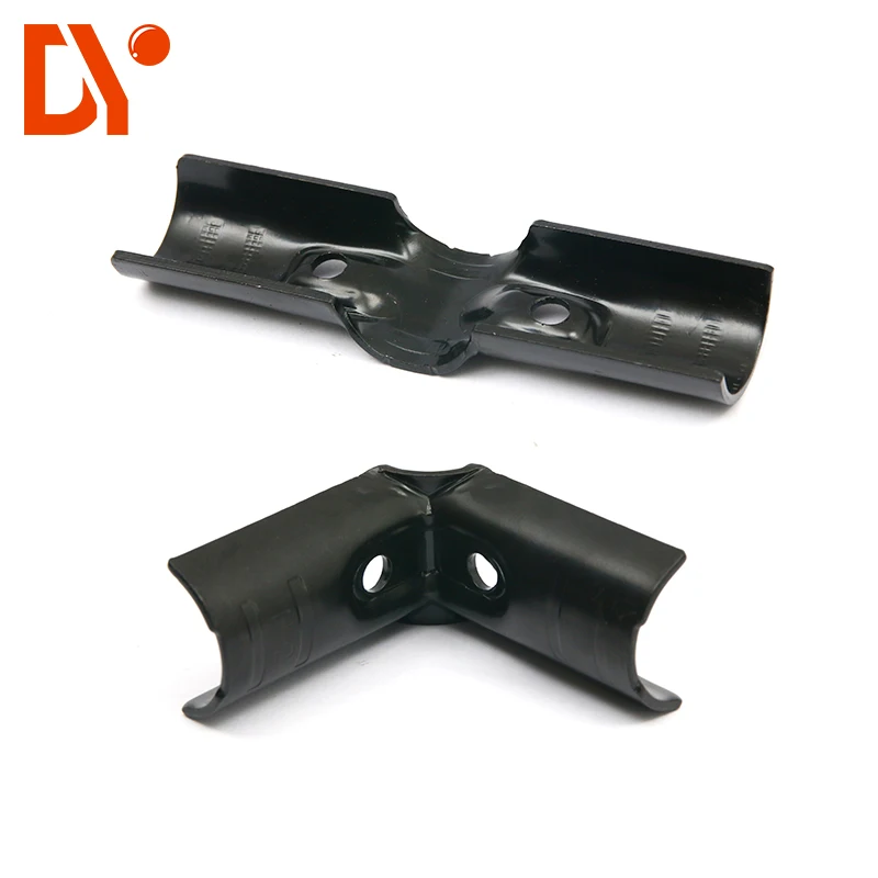 28mm tube connector  metal joint clamp connector Industria lean pipe rack system for roller placon