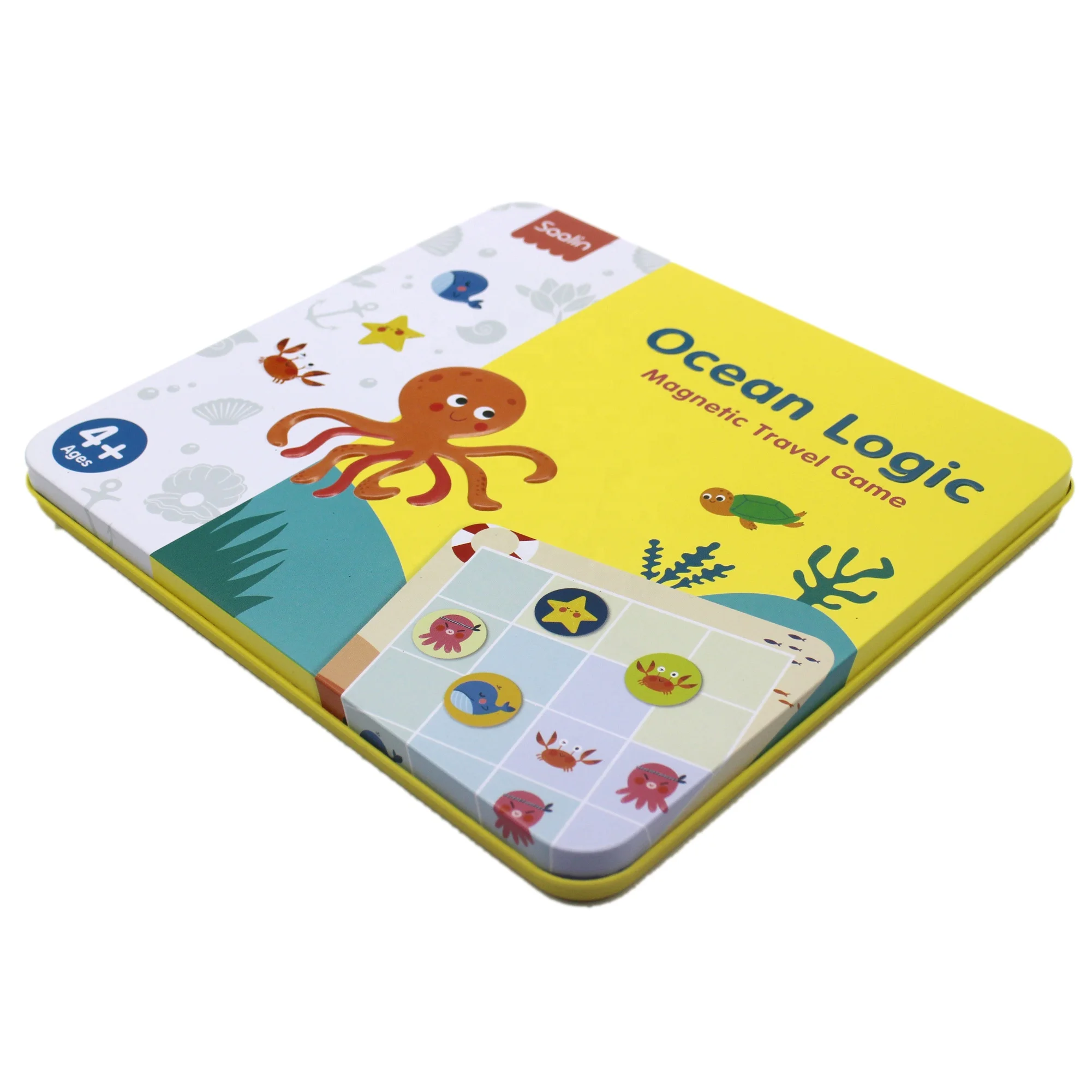 2019 Newest Hot Saalin Magnetic Mind Jungle Logic Game Travel Game for kids Theme Ocean