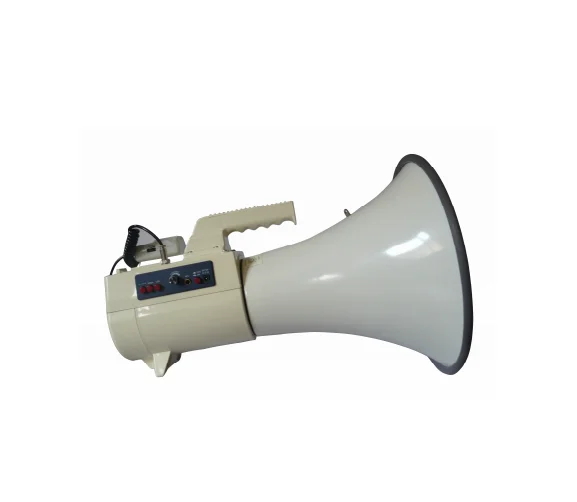 50W Handle Wireless Power Size D Battery Polic Megaphone with Talk/Whistle/USB/SD/AUX Sockets Reach 1000M