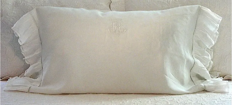 100% pure French linen ruffle duvet cover set