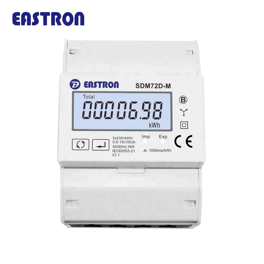 SDM72D-M 3 Phase Digital Modbus Rs485 Port Gateway Converter TCP/IP Electrical Meter MID Approved