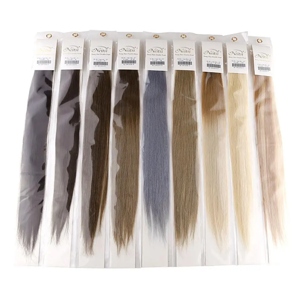 
K.SWIGS 100% Remy Hair Tape In Human Hair Extensions PU Skin Weft Tape In Hair 