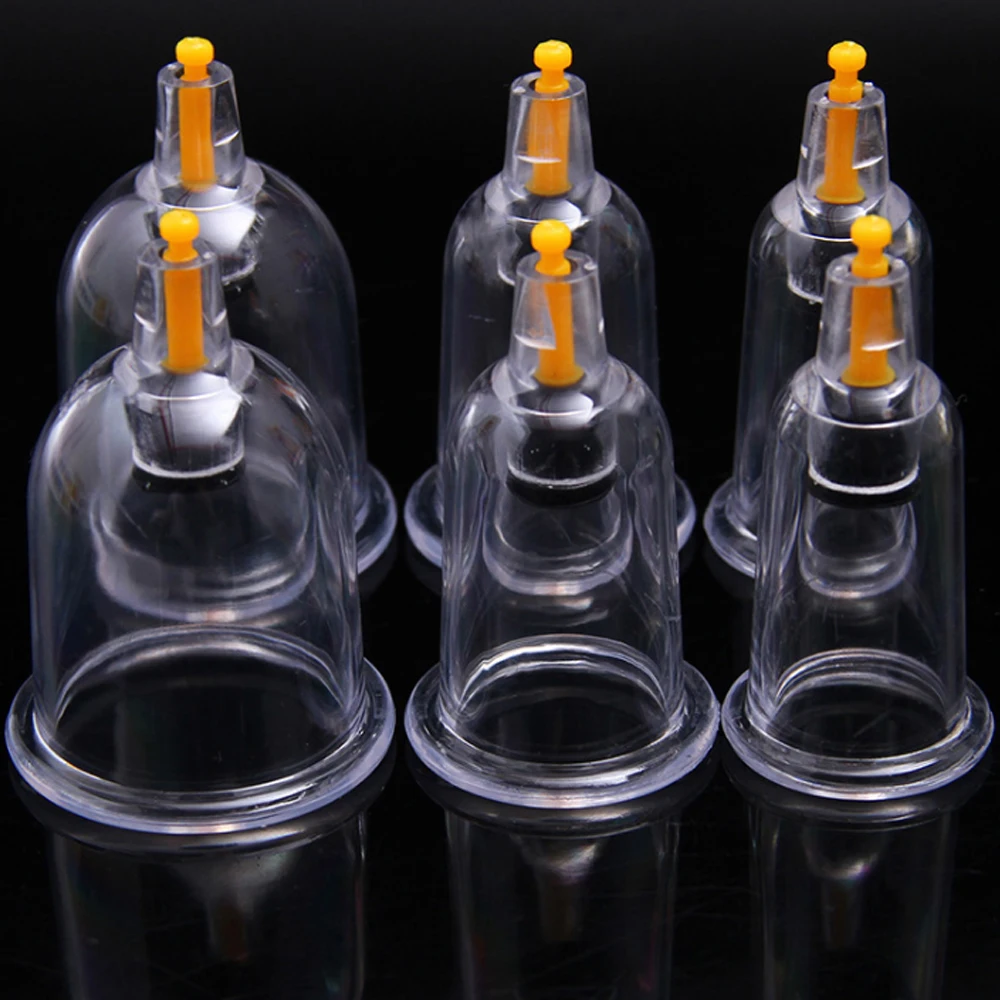 
OCELL Chinese traditional medicine Glass Cupping Set therapy Vacuum cupping cans Massage for body health cupping 12pcs set 