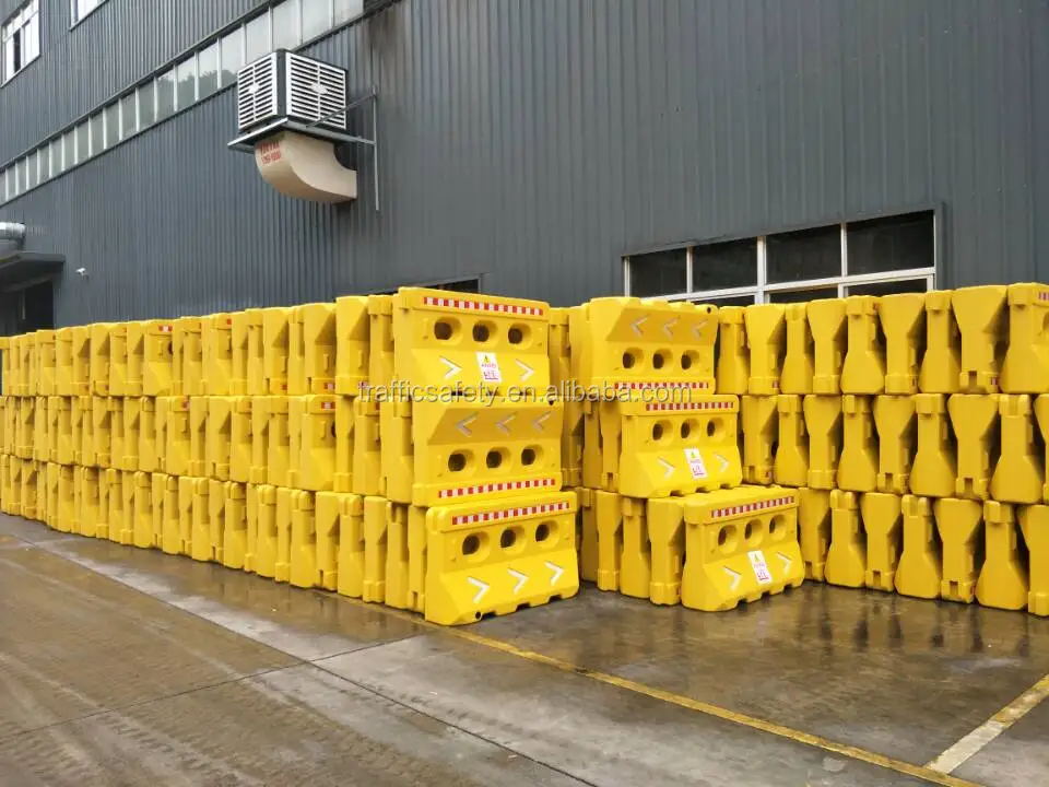Road Construction Safety Plastic Jersey Traffic Water Filled Barrier