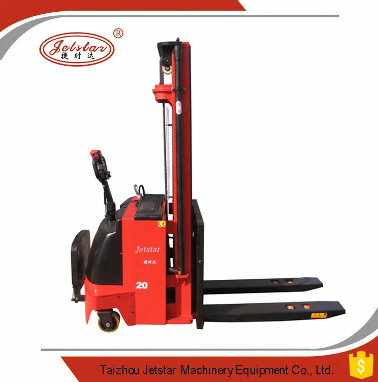 
1.6m height 1 ton mini electric pallet fork lift jack stacker 