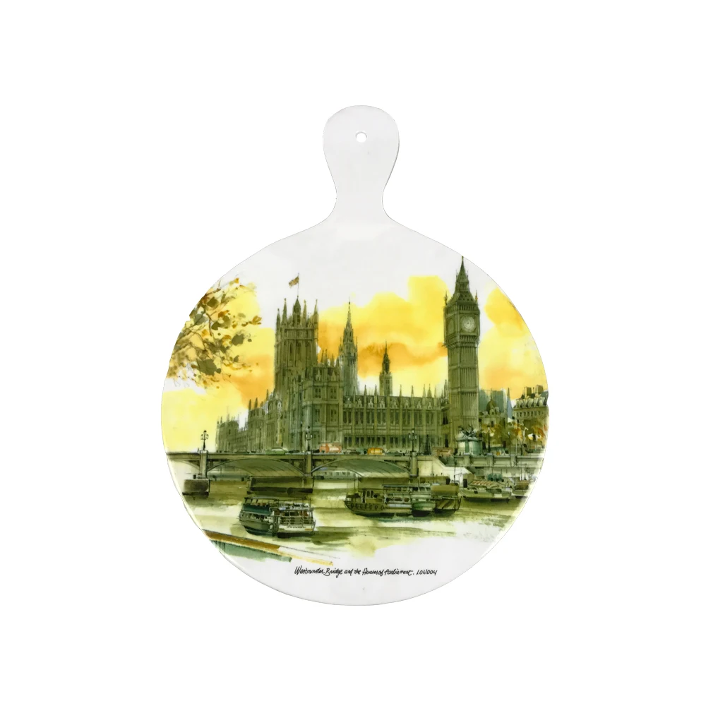 Круглая пластиковая кухонная разделочная доска, меламиновая доска для резки фруктов, холодной еды, суши