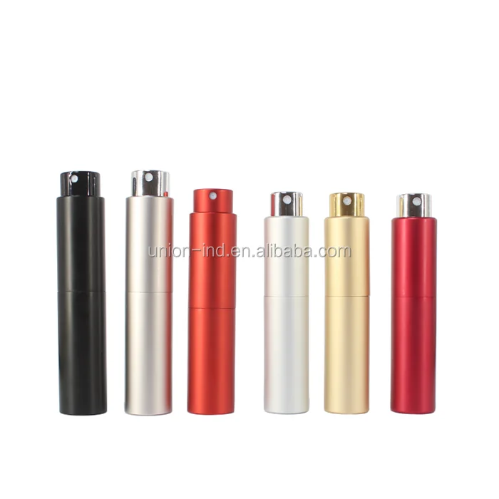 
Perfume atomizer 10ml glass metal, 8ml twist refill aluminium perfume spray bottle 