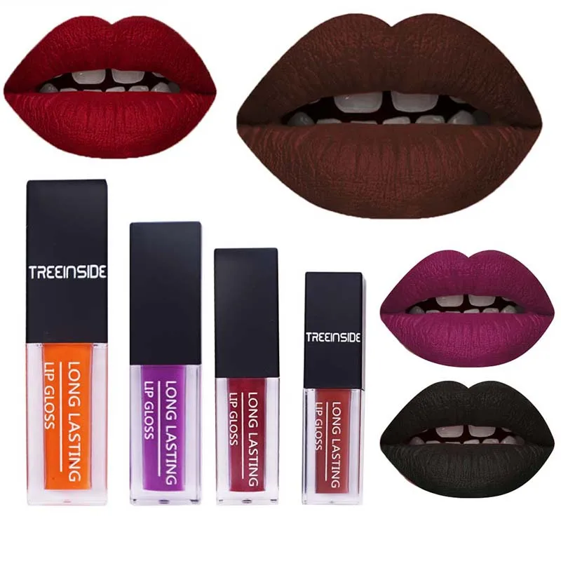 
OEM Wholesale Private Label Clear Tube Matte liquid Lipstick Non-sticking Long-lasting Lip Glossy 