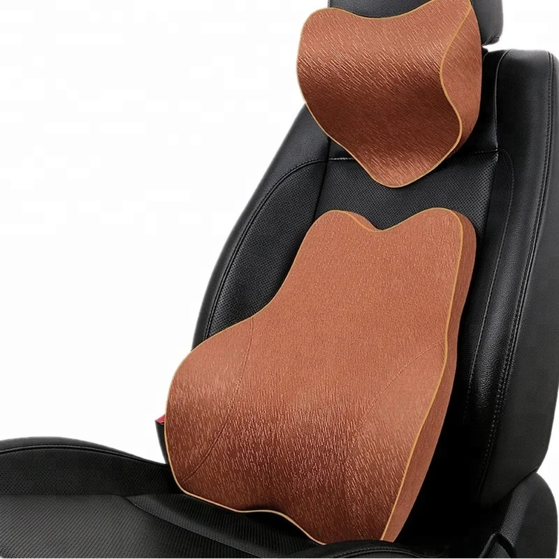 Therapeutic Memory Foam Chair Car Seat Ventilate Mesh Fabric Lumbar Back Support Cushion For Back Pain