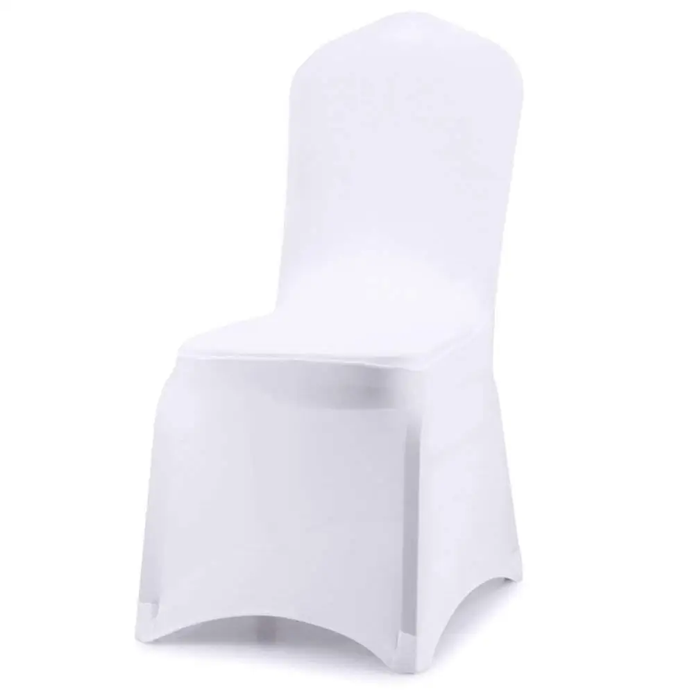 Недорогие чехлы на стулья из 100 белого полиэстера для банкетов, свадеб, свадеб, для мероприятий, housse de chair (60282141277)
